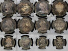 GREAT BRITAIN 1893 VICTORIA, 1893 SILVER PROOF SET PF 64 CAMEO-PF 63  16,451.44 US$  +  48.35 US$ shipping