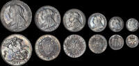 GREAT BRITAIN 1893 VICTORIA, 1893 SILVER PROOF SET, WITH ORIGINAL ROYAL ... 12,080.06 US$  +  48.35 US$ shipping