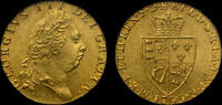 GREAT BRITAIN GEORGE III 1795 GOLD GUINEA MS 63 -