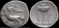   350-300 BC ANTIK YUNANİSTAN BRUTTIUM, KROTON GÜMÜŞ STATER 1029,19 EUR + 17,64 EUR nakliye