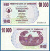 SIMBABWE / ZIMBABWE 10000 Dollars -