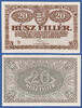 HUNGARY P.043 20 Filler 1920 I- 12.73 US$  +  231.45 US$ shipping
