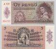 HUNGARY P.106 5 Pengo 1939 I- 39.35 US$  +  231.45 US$ shipping