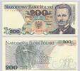 POLEN P.144c 200 Zlotych 1986 Kassenfrisch 6.25 US$  +  231.45 US$ shipping
