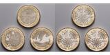 Finnland 3 x 5 Euro 2012 Naturset - Flora, Fauna und Winter, inkl. Kapsel & Säckchen & Zertifikatbuch <b>Proof</b><br> im <br>Säckchen