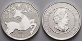 Kanada 2012 20 $ Rentier, 1/4 Unze, in Kapsel & off. Briefumschlagverpackung (Blister) CH UNC