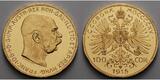 Österreich 100 Kronen,<br> 30,48g <br>fein <br>37 mm Ø 1915 Franz-Joseph I (amtl. Neuprägung) GOLD, Archivbild <b> Anlagegold</b><b> -PP-</b><br> (leicht berieben)