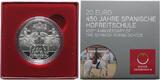 Österreich 20 Euro 2015 450 Jahre Spanische Hofreitschule Wien, in Kapsel & Zertifikat & Etui <b>Proof</b>