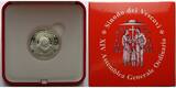 Vatikan 5 Euro 2015 RAR! 14. Ordent.Vollversamml. d. Bischofssynode, 3. Pontif. seiner Heiligkeit Franziskus <b>Proof</b><br>Silber