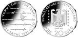 Deutschland <b>zweite,<br>20 Euro </b> 125. Geburtstag Nelly Sachs, 2. Ausg. 2016 <b>Proof <br>im Blister</b> <br>925er Silber