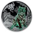 Österreich 3 Euro 2017 Tier - Taler - Serie -Tiger-, <b>02 / 12</b> Ausgaben, MS-70 hgh / <br> vz / BU<br> Kupfer-Nickel<br> f