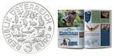 Österreich 3 Euro + Sammelalbum 2018 Tier-T. -Serie-Hai-, <b>07/12</b> <b>+ Sammelalbum,sofort lieferbar!!!</b> MS-70 hgh / <br> vz / BU<br> Kupfer-Nickel<br> f
