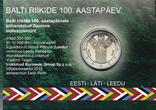 Estland 2 Euro 2018 100 Jahre Unabhängigkeit - Eesti, <b><br> Gemeinschaftsausgabe,</b> BU (MS65-70)<br> im<br> Blister