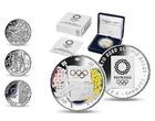Japan 1000 Japanische Yen Olympiade in Rio 2016- Übergabe an Tokio 2020 ,inkl. Etui & Zertifikat & Schuber <b> Proof</b> <br> Silber<br> farbig<br>