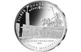 Berlin 1/4 Unze Feinsilber 2019 <b>Die 11. Volks-Unze</b> - Silber Quadriga 999/1000, 7,77 g., 27 mm Ø,in Kapsel BU (MS65-70) / <br> Jubiläumsausgabe