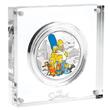 Tuvalu 2 Dollar <br><b>2 oz.</b> 2019 The Simpsons (3) - Family, inkl. Acrylblock & Zertifikat & Schuber,<b>RAR !!</b> <b>Proof</b><br> im <br> Acrylblock