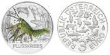 Österreich 3 Euro plus Broschüre/Flyer 2019 Tier - Taler - Serie -Flusskrebs-, <b>12 / 12</b> Ausgaben, mit Broschüre/Flyer MS-70 hgh / <br> vz / BU<br> Kupfer-Nickel<br> f