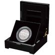 Großbritannien 10 Pounds<br>155,5g fein<br>65,00 mm Ø 2020 „50 Jahre Queen“ exklusive Würdigung einer der populärsten Rockbands,<b>RAR!</b> <b>Proof</b><br> 5 Unzen<br> im Etui