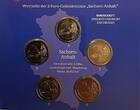 Deutschland 2 Euro<br> 5x 2021 A/D/F/G/J Magdeburger Dom - Sachsen-Anhalt, <b> kompl. Satz</b><br>(5 Prägestätten) <b>BU (MS65-70)</b> <br>im <br>Blister