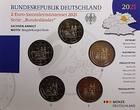 Deutschland 2 Euro<br> 5x 2021 A/D/F/G/J Magdeburger Dom - Sachsen-Anhalt, <b> kompl. Satz</b><br>(5 Prägestätten) <b>BU (MS65-70)</b> <br>im <br>Blister