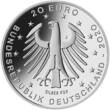 Deutschland <b>fünfte,<br>20 Euro<br></b> Fußball Europameisterschaft 2020, 5.Ausgabe 2021, <b> sofort lieferbar !!! <b>Proof <br>im Blister</b> <br>925er Silber