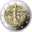 Frankreich 2 Euro 2023 Olympiade Paris 2024 - <b>Blister violett / lila </b> BU <br>im <br> Blister