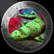 Österreich III.Serie 3 Euro 2023 Leuchtende Meereswelten - Schwellhai, <b>02/12</b> Ausgaben,<b> MS-70 hgh / <br> vz / BU<br> Kupfer-Nickel<br> f