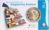 2 Euro 2022 35 Jahre ERASMUS-Programm - Italien - im Blister <b>BU</b><br>im Blister<br>