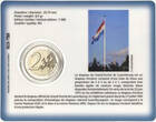 Luxemburg stgl. 2 € <br> 2022 2 € Luxemburg - 50 Jahre Flagge von Luxemburg<br><b> geringe Auflage,RAR!, BU (MS65-70) <br> im<br> Blister