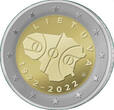 2 Euro 2022 100 Jahre Basketball in Litauen (1922-2022) - im Blister BU<br> im<br> Blister