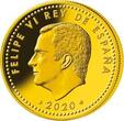 Spanien 100 Euro<br> 6,75g<br> fein<br> 23 mm Ø Fussball Europameisterschaft 2020 - inkl. Etui & Zertifikat & Schuber <b>Proof</b>