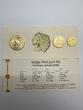 USA 3 Münzen<br> 2,5 $<br>5 $ <br> 10 $<br> 1908 RAR! Indian Chief Gold Set 1908 in aufwendiger Holzkassette & Zertifikat & Kapseln <b>VF-EF</b><br> im Holzetui