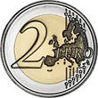 Slowakei 2 Euro 2022 35 Jahre ERASMUS-Programm - im Blister BU <br>im <br> Blister <br>