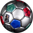FIFA World Cup 2026™Spherical C. USA/Canada/Mexico „Football Amerika/Kanada/Mexiko“ 10 $ BRANDNEU! 2025/2026 3 OZ SPHERICAL FOOTBALL COIN PP - DER DRITTE -