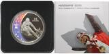 Vancouver, Kanada 25 Dollar 2007 Oly Winter Vancouver 2010 Skiabfahrt - Hologramm <b>Proof</b><br>Silber
