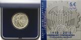 5 Euro 2010 100 Jahre Generalverband der italienischen Industrie / Silber CH UNC.