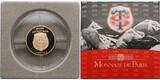 Frankreich 50 Euro<br> 7,78g<br> fein<br> 22 mm Ø 2010 Rugby Stade Toulousain mit farbiger Applikation inkl. Etui & Zertifikat &Schuber <b>Proof</b>