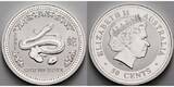 Australien 50 Cents,<br><b>1/2 oz.</b> 2001 Jahr der Schlange / Chines.Tierkreiszeichen <b>1/2 oz.</b> CH UNC