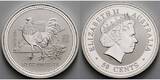 Australien 50 Cents,<br><b>1/2 oz.</b> 2005 Jahr des Hahns / Chines.Tierkreiszeichen <b>1/2 oz.</b> CH UNC