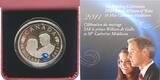 Kanada 20 $ Prince William &Catherine Middleton 2011,changierendem blauen Swarowski Kristall <b>Proof</b>