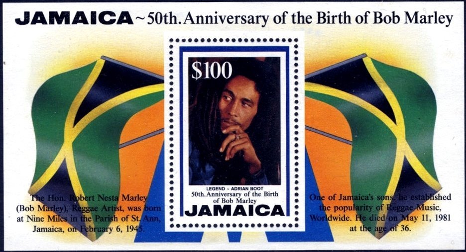 Jamaika - Jamaica 1,00 $ 1995 50.Geburtstag v.