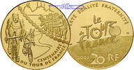 Frankreich 20 Euro, 15,64g <br>fein<br>31 mm Ø Tour de France - Bergetappe 1/2 oz. inkl. Etui & Zertifikat & Schuber -