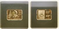 Frankreich 20 Euro, 15,64g fein<br>30x21 mm Degas, Edgar 1.rechteckige Münze aus Frankreich i.rechteckige Kapsel &Zertifikat -