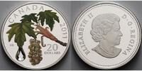 Kanada 20 $ 20 $ Kristall-Regentropfen IV., changierender Swarowski-Kristall - Maple Leaf -