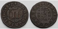 Paderborn, Bistum 2 Pfennig Hermann Werner von Wolff-Metternich zur Gracht, 1683 - 1704 -