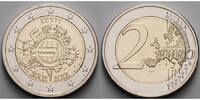 Estland 2 Euro 10 Jahre Euro Bargeld - Eesti, -