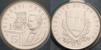 San Marino 5 Euro Giovanni Pascoli, <b>aus KMS</b> -