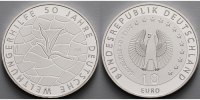 Deutschland 10 Euro<br> 50 Jahre deutsche Welthungerhilfe, 2. Ausg. 2012<br> -