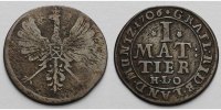 Rietberg, Grafschaft Mattier<br> 1/2 Mariengroschen<br>1/72 Taler Maximilian Ulrich von Kaunitz, 1702 - 1746 -