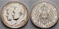Sachsen-Weimar-Eisenach, 3 Mark Wilhelm Ernst 1901-1918, Zur Hochzeit mit Feodora von Sachsen-Meinigen Picture